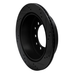 Lexus GX460 Brake Rotor (1) - Rear Left - R1 Concepts - Drilled & Slotted - Black - `10-`24 Lexus GX460 Brake Rotor (1) - Rear Left - R1 Concepts - Drilled & Slotted - Black - `10-`24